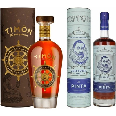 Timon The Spirit Of Adventure 40% 0,7 l a Ron Cristobal Pinta 6-8y 40% 0,7 l (set)