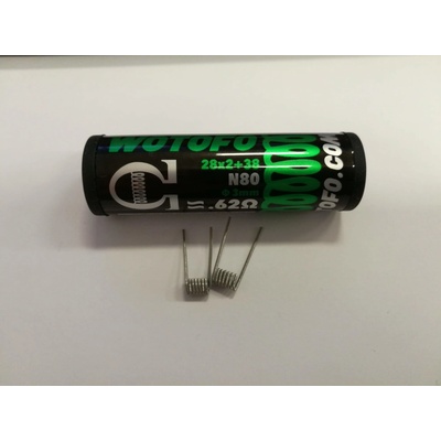 Wotofo spirálky 0,62ohm Dual Core Fused Clapton 28Ga*x+38Ga 10ks