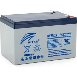 Ritar Оловна батерия RITAR EV12-12, AGM, 12V / 12 Ah, Терминал2, За електрически колички (RITAR-EV12-12) - xtreme