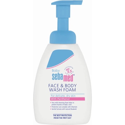 sebamed Пяна за лице и тяло Sebamed Baby, с помпа, 400 ml