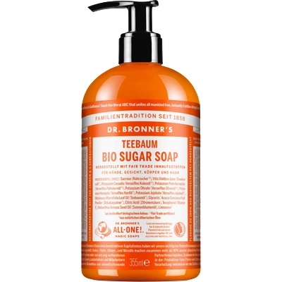 Dr. Bronner's Био течен сапун Sugarsoap - Чаено дърво - 355 мл