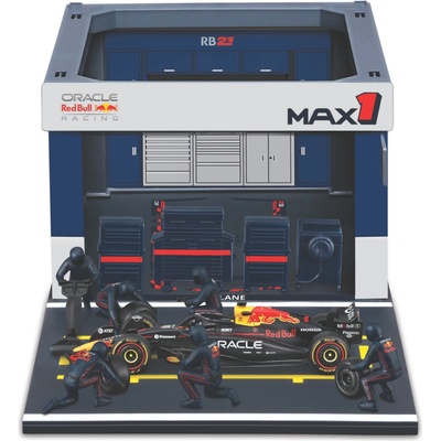 BBURAGO Model auta F1 Pit Pass (Oracle Red Bull RB21) 1:43
