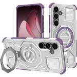 Techsuit Калъф за Samsung Galaxy S25 Plus - Carbon Shield PRO - Лилав прозрачен (KF2352750)