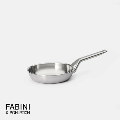Pánev FABINI & Pohlreich 2.0, ø 20 cm - Nerezová beznýtová pánev z vícevrstvé nerezové oceli bez poklice