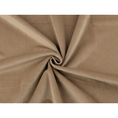 Velvet / samet strukturovaný jednobarevný Varianta: 13 capucino, Balení: 1 m