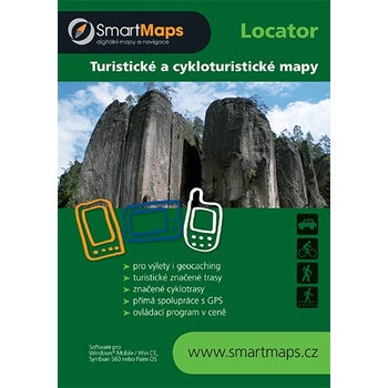 SmartMaps Locator: Cykloturistická mapa ČR a SR 1:75.000