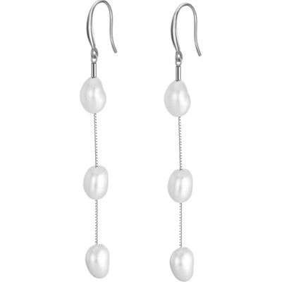 Majya Strieborné náušnice s perlami KATIE 11166