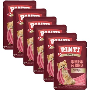 RINTI Капсула RINTI GOLD PUR пиле и говеждо 6 x 100 г