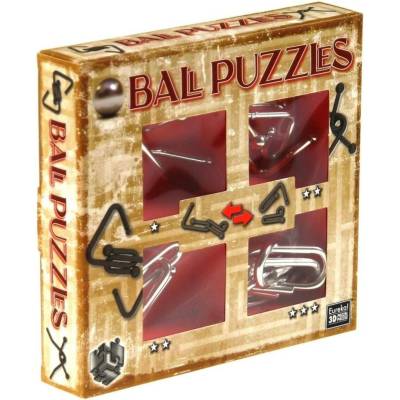 Eureka Puzzle Mania red 4 set