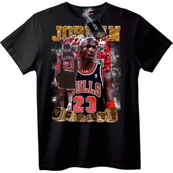NOONEBRAND Тениска Michael Jordan Bulls 23 Champion - M, Black