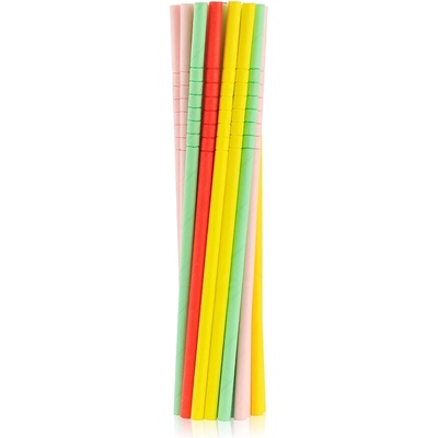 GoDan Flexibilní papírová brčka s kloubem barevná 6 x 200 mm 250 ks