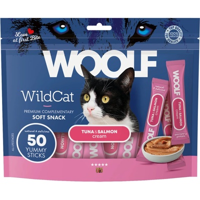 WOOLF Snack WOOLF WildCat Cream Regular Tuna&Salmon 50 x 14 g