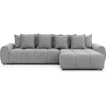 ROPEZ Сив ъглов диван (десен ъгъл) Albane - Ropez (Albane Narożnik L - Prawa OT Aragon 90 ( Davis ) Standard)