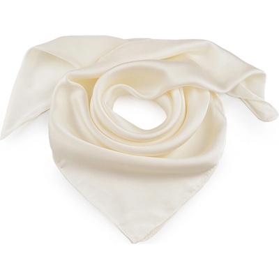 Prima-obchod saténový šátek jednobarevný 1 krémová světlá – Zboží Mobilmania