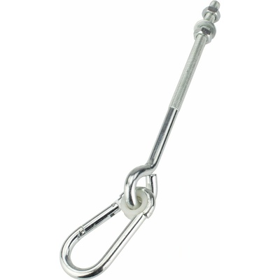 Hák houpačkový kyvný s karabinou, M12x330mm, Zn – Sleviste.cz