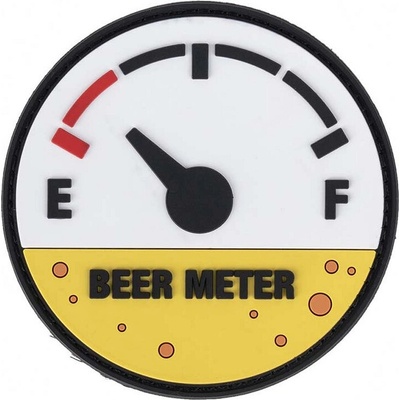Gumová nášivka 101 Inc Beer Meter - farebná