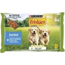 Friskies Puppy VitaFit s kuraťom a mrkvou v šťave 4 x 100 g