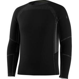 Smartwool Мъжко мериносово термобельо Smartwool Intraknit All-Season Merino Base Layer Crew Merino base layer - Black - размер XXL (015-2432-0115)