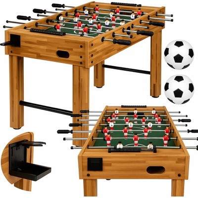 1227 GamesPlanet® Stolní fotbálek Glasgow 121 x 101 x 79 cm buk – Zbozi.Blesk.cz