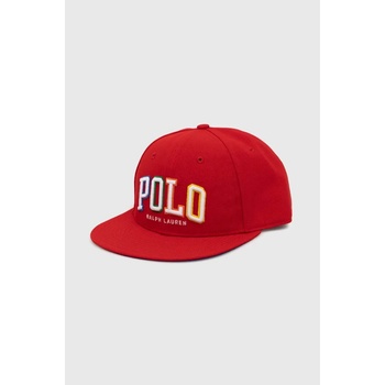 Ralph Lauren Шапка с козирка Polo Ralph Lauren в червено с апликация (710900284)