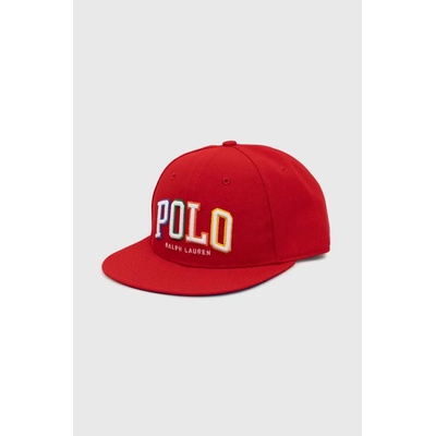 Ralph Lauren Шапка с козирка Polo Ralph Lauren в червено с апликация (710900284)