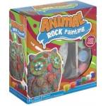 Grafix Owl rock painting, 12 cm + 6 paints and pedzel
