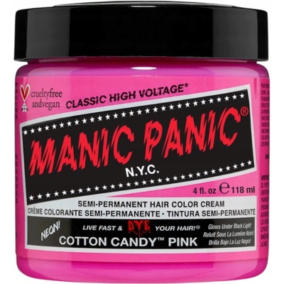Manic Panic Barva na vlasy Classic Cotton Candy Pink 118 ml
