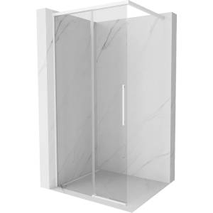 Mexen Rox Душ стена Walk-in 70 x 200 см, прозрачен 8 мм, бял - 8C2-070-003-20-00 (8C2-070-003-20-00)