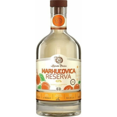 Spišská Marhuľovica Reserva 43% 0,7 l (čistá fľaša)