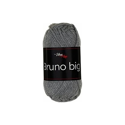 Vlna-hep Příze Bruno big 414 tmavě šedá