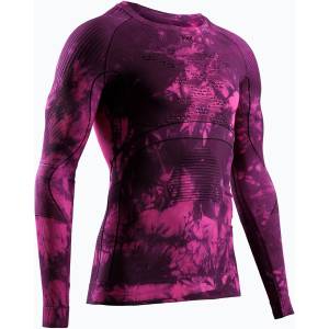 X-Bionic Термоактивен суитшърт X-Bionic Energy Accumulator Wild LS tiedye x black/fluo pink