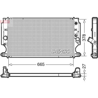 Chladič, chlazení motoru DENSO DRM50088