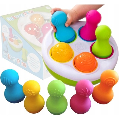 Fat Brain Toys Spinny Pins balanční hrající hračka