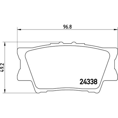 BREMBO Sada brzdových platničiek kotúčovej brzdy P83089