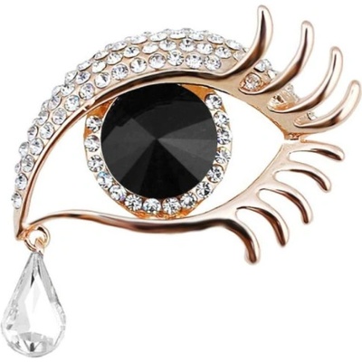 Amparo Miranda Brošňa Čierné Oko so slzou BR1042