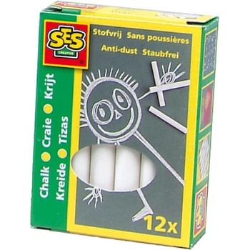 SES Creative Бели тебешири 12бр