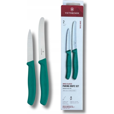 Victorinox Swiss Classic sada dvou nožů Kale Green 6.7114.2C1