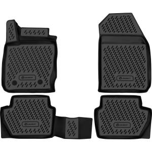 LEMENT Element 3D Rubber Floor Mats suitable for Skoda KAMIQ | 2019 - Present | 100% Custom-Fit All-Weather Mats made of TPE, high edge, waterproof, non-slip, odorless - EXP. ELEMENT3D02537210k (EXP.ELEMENT3