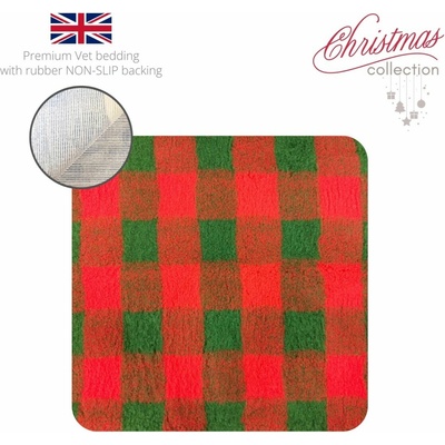 DRYBED Premium Vet Bed XMAS Vianočné Káro