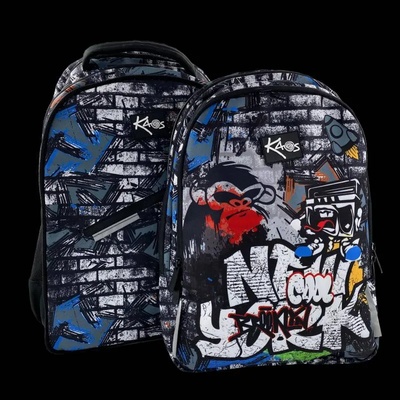 KAOS Ученическа раница 2в1 kaos gorilla