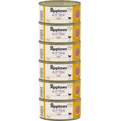 Applaws Kitten Консерва за котенца с пиле в желе 6 x 70 г