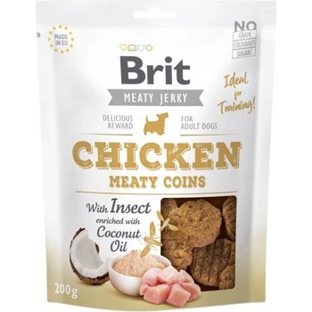 Brit Jerky Chicken with Insect Meaty Coins 200g