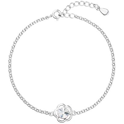 Evolution Group stříbrný s krystalem Swarovski 33117.1