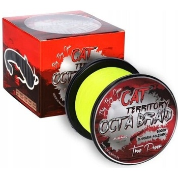 Mikado Šnúra Cat Territory Octa Braid 300m 0,50mm 53,3kg Yellow