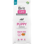 Brit Care Dog Grain-free Puppy/Junior Salmon, Skin and Coat- Супер премиум храна за подрастващи кученца със сьомга, за здравословно развитие и подпомагане на имунитета 12 кг