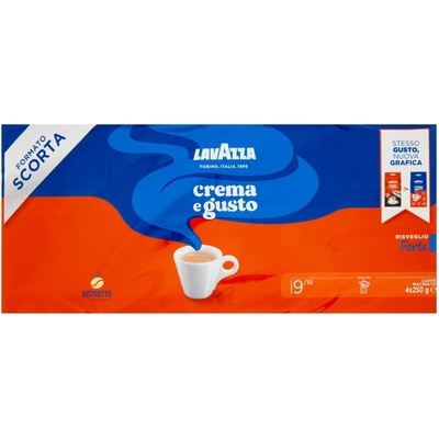 Lavazza Crema e Gusto Forte mletá 4 x 250 g