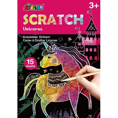 Škrabacia kniha aktivít mini Jednorožci