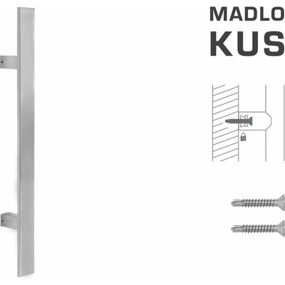 MPkovania FT - MADLO kód K41S 40x10 mm ST ks Rozteč madla: 210 mm, Rozmer profilu madla: 40x10 mm, Dĺžka: 400 mm