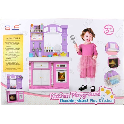 Lamps kuchyňka velká set s funkčním dřezem a nádobím na baterie