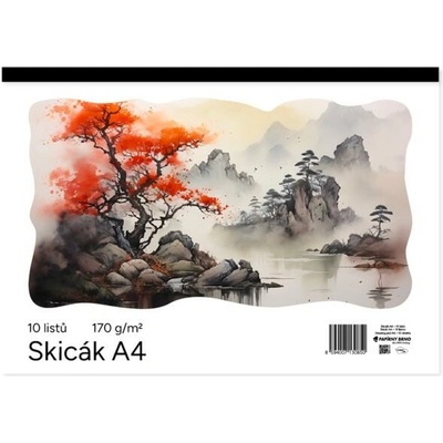Krpa Skicár A4 10 listový biely